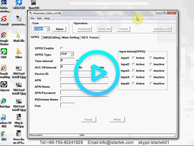 VT600 GPS Setting Via Parameter Editor