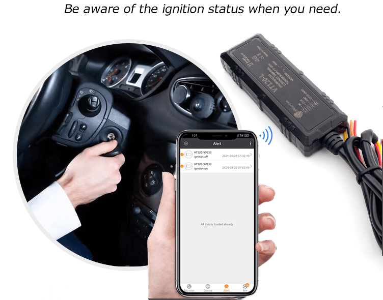 ACC detection gps tracker