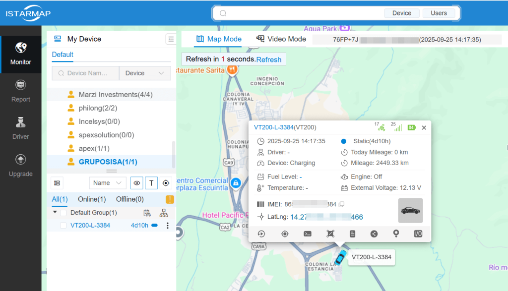 Real-time monitoring